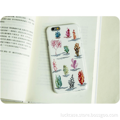 Fashionable seabed seafloor vegetation digital color printing Hard PC phone cases for iphone6 iphone6 plus